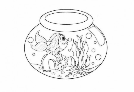 Animal Coloring Empty Fish Tank Coloring Pages | Coloring Pages 
