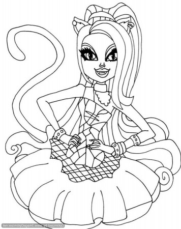 Download Monster High Catty Noir Coloring Pages Or Print Monster 