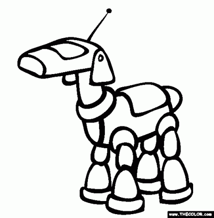 Robo Pet Coloring Page | Free Robo Pet Online Coloring