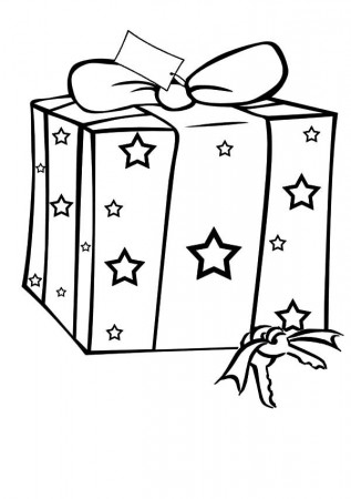 Christmas Presents, : Christmas Presents with Star Picture Coloring Pages |  Christmas present coloring pages, Christmas coloring sheets, Christmas  present drawing
