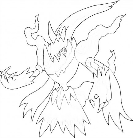 Pokemon Darkrai 3 Coloring Page - Free Printable Coloring Pages for Kids
