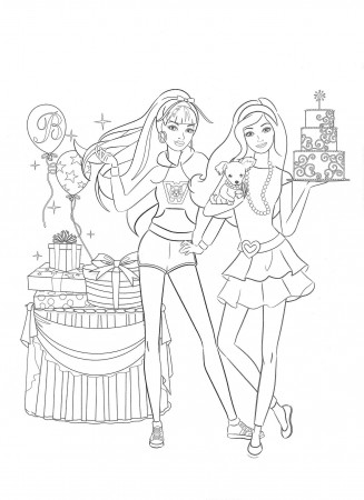 barbie coloring pages - film barbie foto (19453634) - fanpop