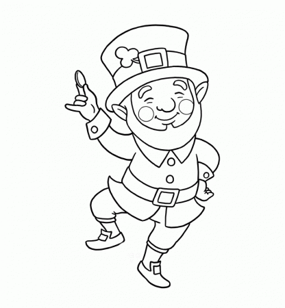 Leprechaun Coloring Pages Free - Coloring Page