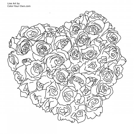 Heart coloring pages for adults | www.veupropia.org