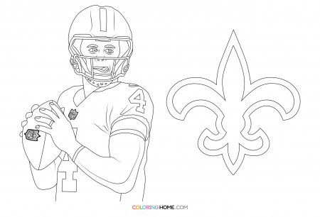 Derek Carr coloring page