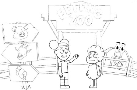 Amanda the Adventurer coloring pages 6 – Having fun with children