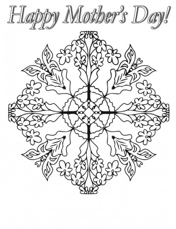 Free Coloring Pages For Mothers Day – Adult Coloring Worldwide