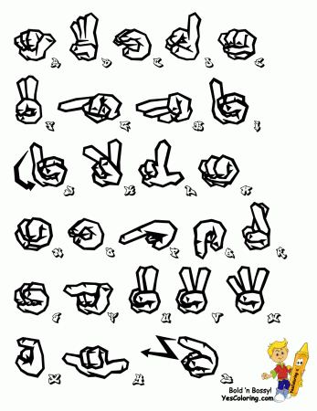 Printable Sign Language Alphabet | Graffiti | Free | ASL | Alphabet