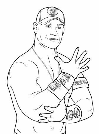 John Cena Coloring Pages for All Students | Educative Printable | Wwe coloring  pages, Superhero coloring pages, Printable coloring pages