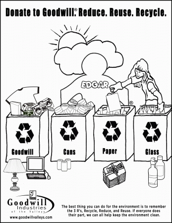 Recycle Bin Coloring Page Sketch Template Recycle Bins Coloring ...