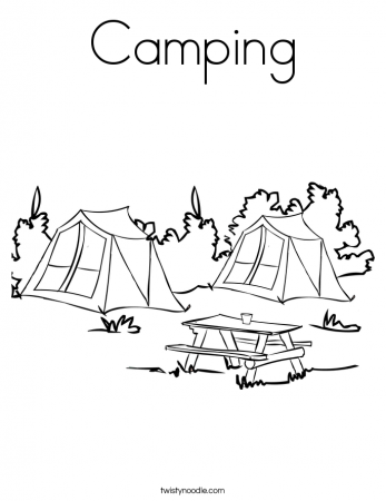 Camping Coloring Pages - Twisty Noodle