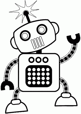 Robot Coloring Pages | Wecoloringpage
