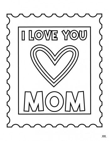 Mother's Day Coloring Pages - 50 FREE Printables | Printabulls