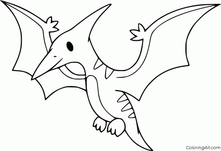 Pterodactyl Coloring Pages - ColoringAll