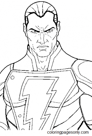 Angry Black Adam Coloring Pages - Black Adam Coloring Pages - Coloring Pages  For Kids And Adults