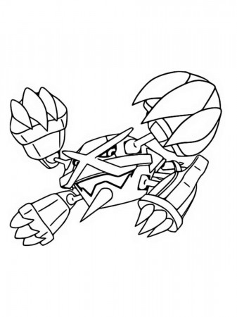 Metagross Pokemon coloring pages