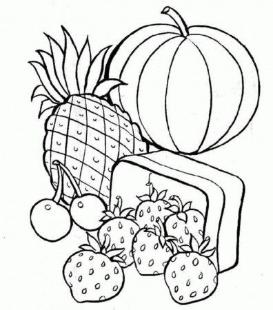 Forms Free Printable Food Coloring Pages For Kids - Widetheme