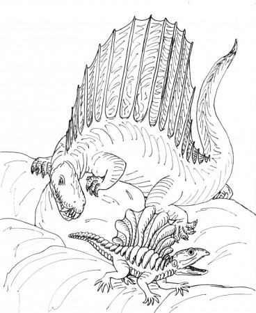 Dimetrodon Coloring Page