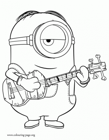 Minion Coloring Pages To Print for Pinterest