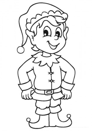Elf Coloring Pages - Free Printable Coloring Pages for Kids
