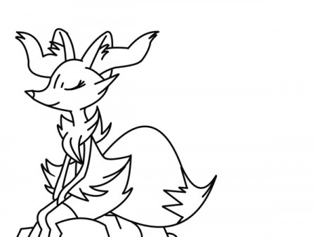 Braixen Outline work by tay1orj -- Fur Affinity [dot] net