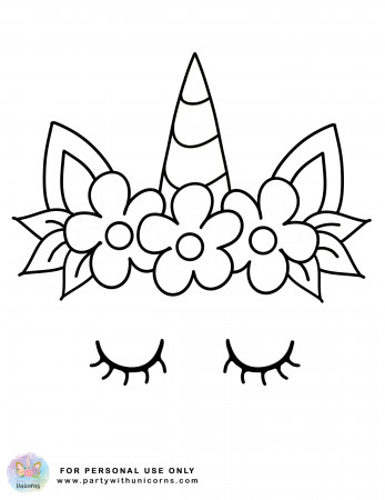 Unicorn Coloring Pages - Free Printable Coloring Book - Party with Unicorns