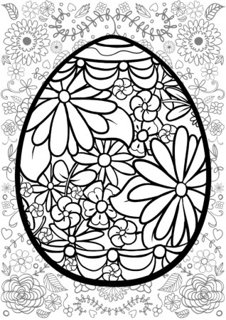 20+ Free Printable Adult Easter Coloring Pages - EverFreeColoring.com