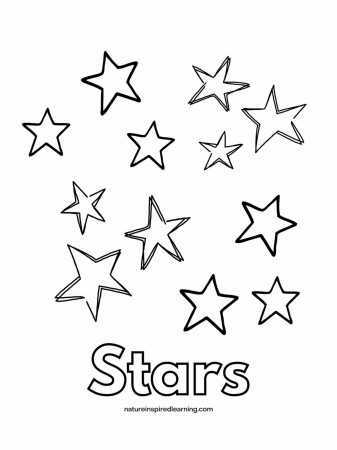 Printable Star Coloring Pages for Kids - Nature Inspired Learning