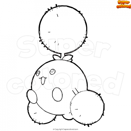 Coloring page Pokemon Jumpluff - Supercolored.com