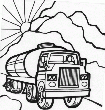 tanker truck coloring page - Clip Art Library