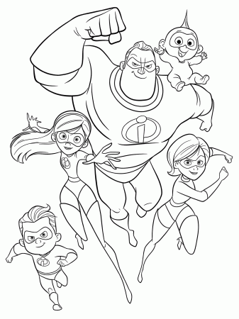 Incredibles 2 Coloring Pages - GetColoringPages.com