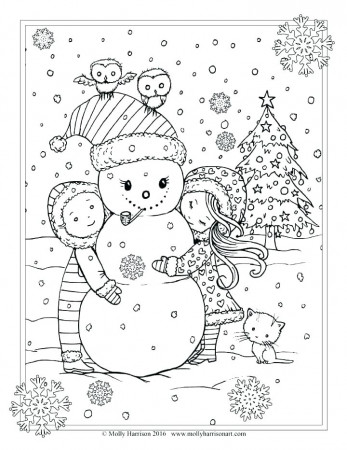 Christmas Adult Coloring Pages Idea - Whitesbelfast