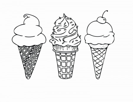 Coloring Page Ice Cream Unique Printable Coloring Sheet Instant Download Ice  Cream Cones in 2020 | Ice cream coloring pages, Ice cream cone drawing, Ice  cream tattoo