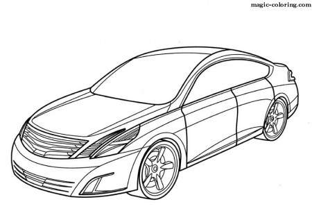 MAGICCOLORING Nissan cars coloring pages - Cars Coloring Pages