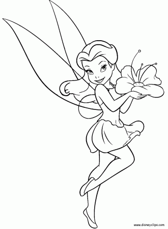 Rosetta coloring page | Tinkerbell coloring pages, Disney princess coloring  pages, Fairy coloring book