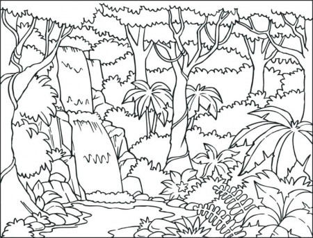 Waterfall Coloring Pages For Adults at GetDrawings | Free download