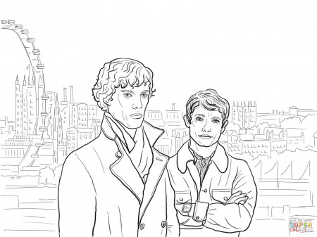 Image result for sherlock holmes coloring pages | Coloring pages ...