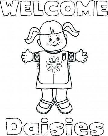 Coloring Pages : Girl Scout Elf Coloring Everestprint For Daisy ...