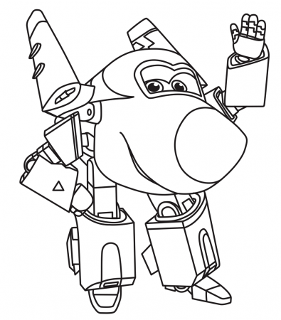 Super Wings Transforming Coloring Pages - Coloring Pages