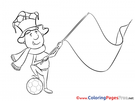 Coloring Pages Albania Supporter Soccer ...