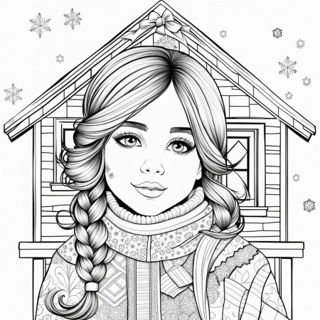 coloring pages beautiful adult long ...