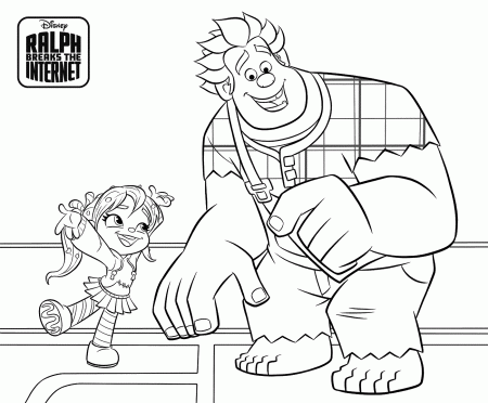 Ralph Breaks The Internet Coloring Pages - GetColoringPages.com