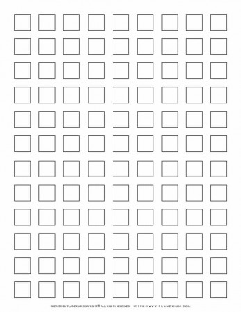 108 Squares Grid | Planerium