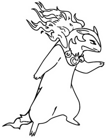 Coloring page Pokémon Legends Arceus : Hisuian Typhlosion 18