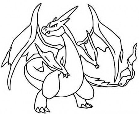 Mega charizard y coloring pages