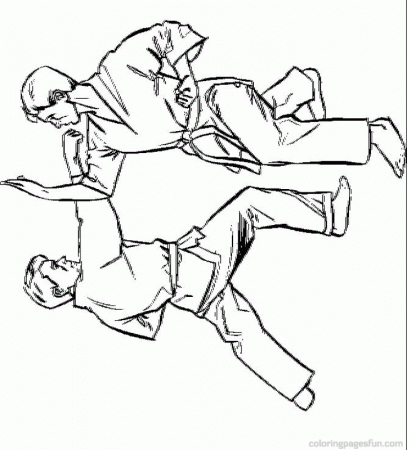 Free Karate Coloring Pages, Download Free Karate Coloring Pages png images,  Free ClipArts on Clipart Library