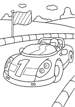Free & Easy To Print Race Car Coloring Pages | Race car coloring pages,  Cars coloring pages, Truck coloring pages