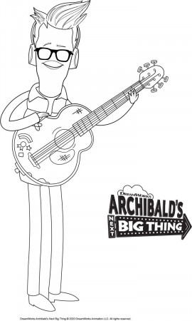 Coloring Sheet | ARCHIBALD'S NEXT BIG THING | Dreamworks animation,  Archibald, Dreamworks