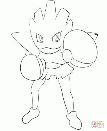 Hitmonchan coloring page | Free Printable Coloring Pages