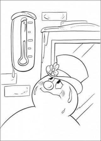 Printable Frosty The Snowman Coloring Pages PDF - Coloringfolder.com